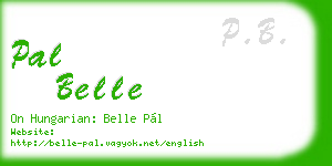 pal belle business card
